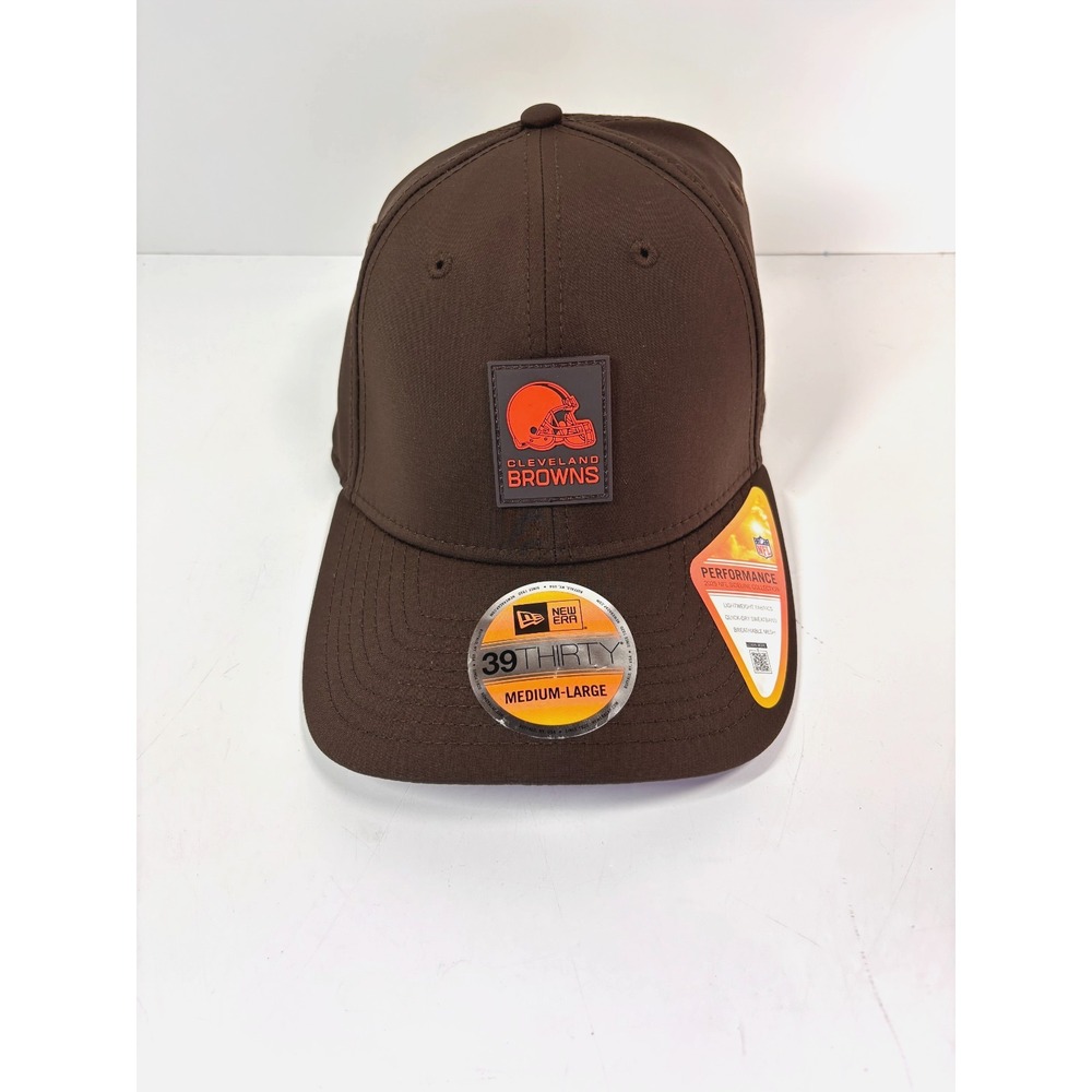 Cleveland Browns Hat New Era 39Thirty Flex Fitted Sideline Proformance Cap M/L
